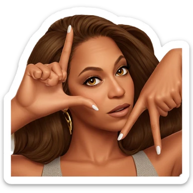 realistic portrait of a girl sticker