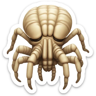 A face hugger from the movie Alien with less fingers  sticker