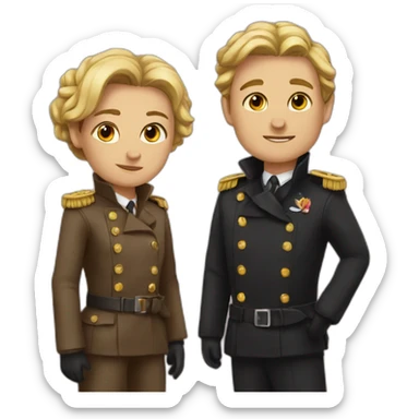 love between two spies sticker