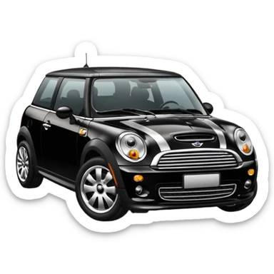 Mini cooper black sticker