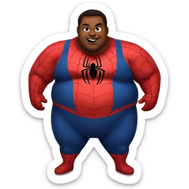 Fat fat fat spiderman sticker