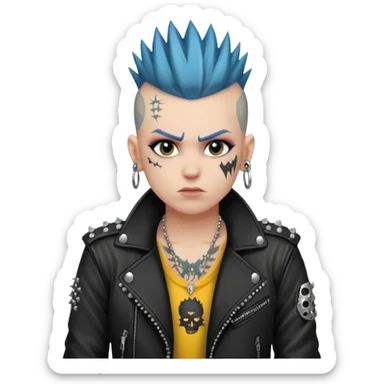a punk rocker sticker