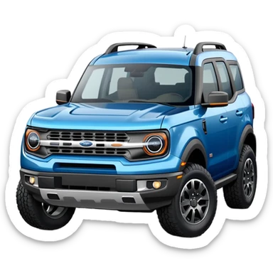 blue Ford bronco sport sticker