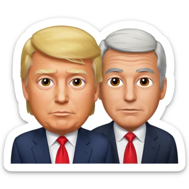 Trump and Epstein  sticker