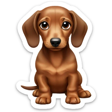 dachshund puppy  sticker