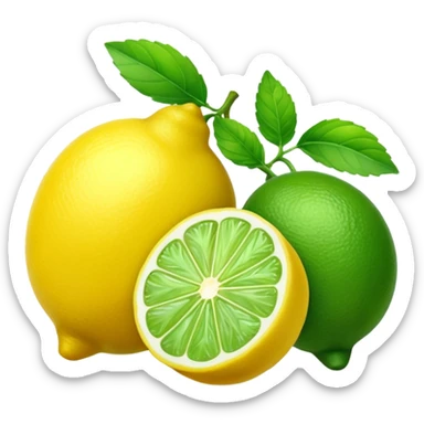 Lemon, Lime & Mint Fruit sticker
