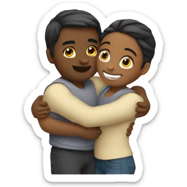 
lovers hugging sticker
