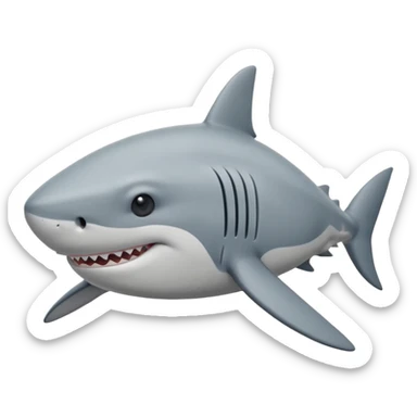 can you make me a shark emoji that looks like 😪 sticker