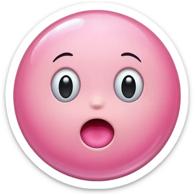 Pink bubbles gums sticker