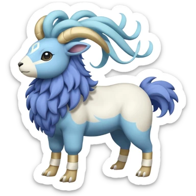 Mareep-Suicune-Skiddo-fusion, full body sticker