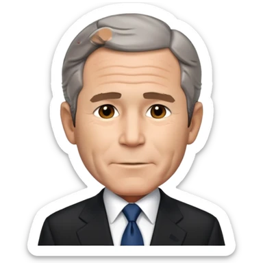 George W. Bush president sticker