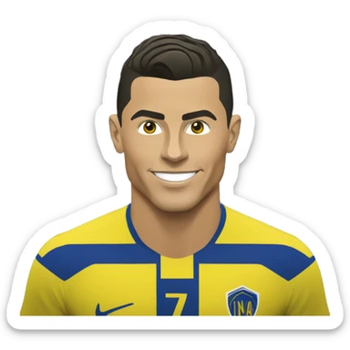Cristiano Ronaldo at Al Nassr sticker