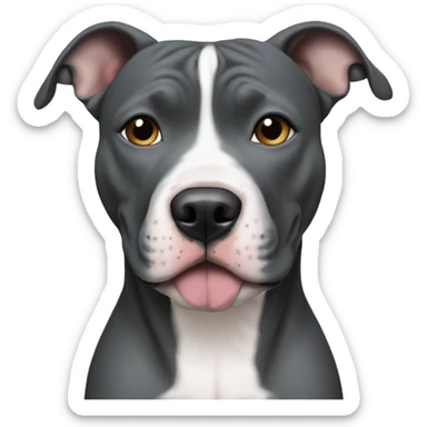 blue nosed pitbull sticker