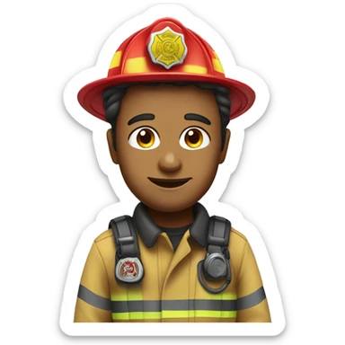 fire fighter ,whole body sticker