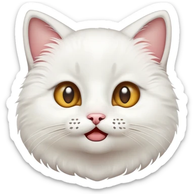 make a cat emoji so it looks like these emoji 😼😺😸 but it has this emotion 🥺 sticker