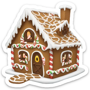 Gingerbread house sticker