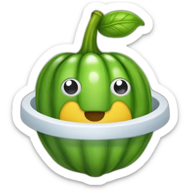 Mortelle Adèle qui mange des légumes en grimaçant sticker