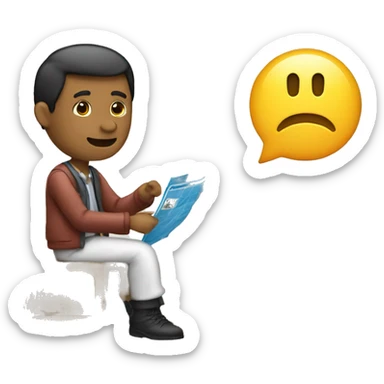 un homme qui tend une carte Rivers de UNO sticker