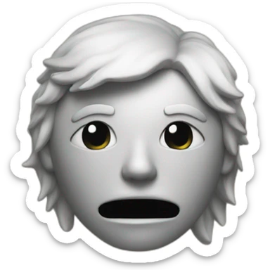 banging head against wall sticker