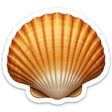 seashell brown color sticker