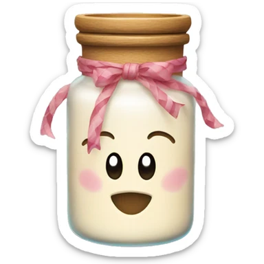 Decorated Candle jar  sticker