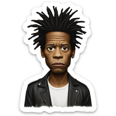 basquiat sticker