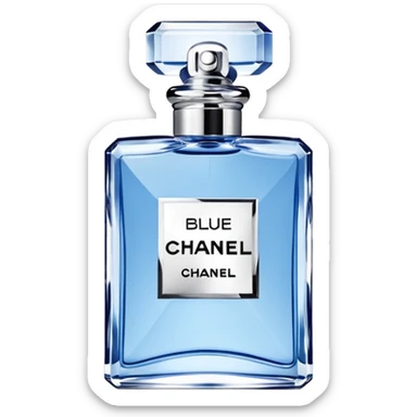Create perfume emoji for blue de Chanel and jpg sticker