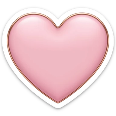 I need a pink and white and rose gold Heart emoji sticker