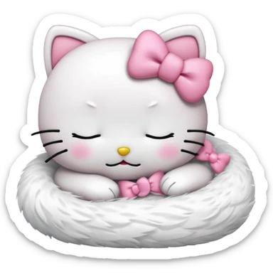 Hello kitty sleep sticker