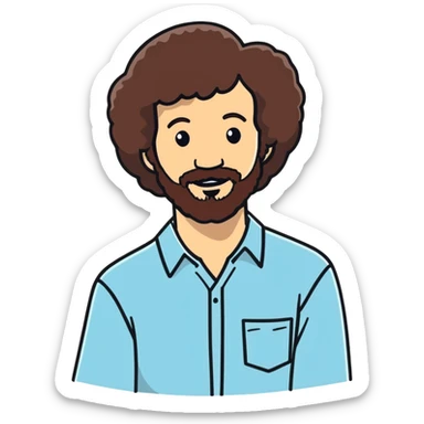 bob ross sticker