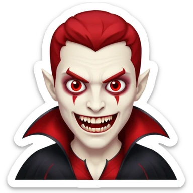 red men Vampire sticker