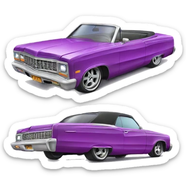 Lowrider car sticker