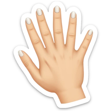 main signe hard rock mais avec juste l'annulaire plié sticker