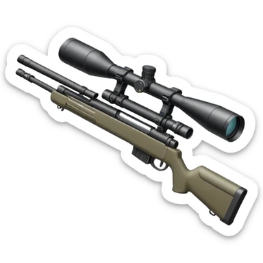 A sniper rifle  sticker