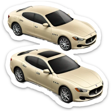 beige-maserati-car sticker