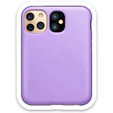 iPhone 14 pro in lilac case sticker