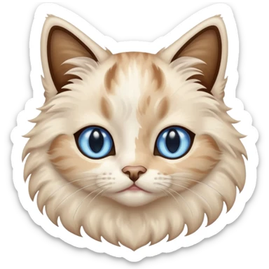 Color point cat sticker