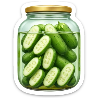 a jar of pickled cucumbers






 sticker