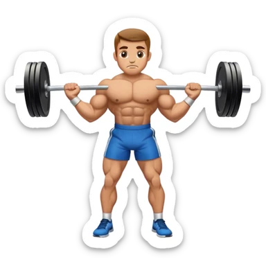 barbell shrugs sticker