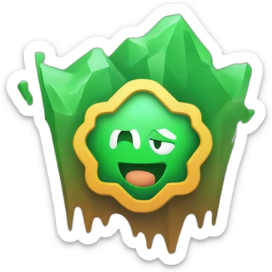 The Vue.js logo beating up the React logo sticker