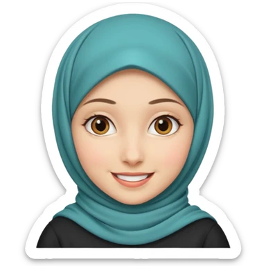 Hijabi girl sticker
