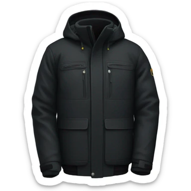 Ski jacket black  sticker