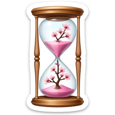 Cherry Blossom hourglass sticker