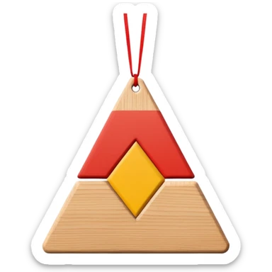 scandi style christmas ornament  sticker