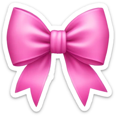 pink bow  sticker