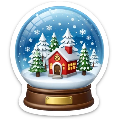 snow globe sticker