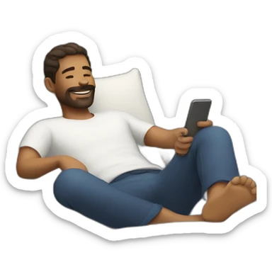 Man relaxing sticker
