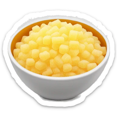 bowl of granulated sugar sticker