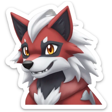  Incineroar Zoroark Lycanroc Quilava Fakemon sticker