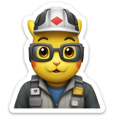 Pikachu ingeniero sticker